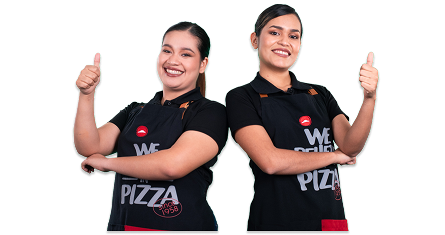 Empleadas con pulgar arriba